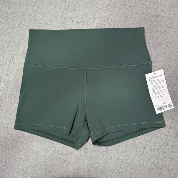Lululemon Align Short High Rise Bike Shorts Dark Forest Green 12 NWT - Picture 4 of 8